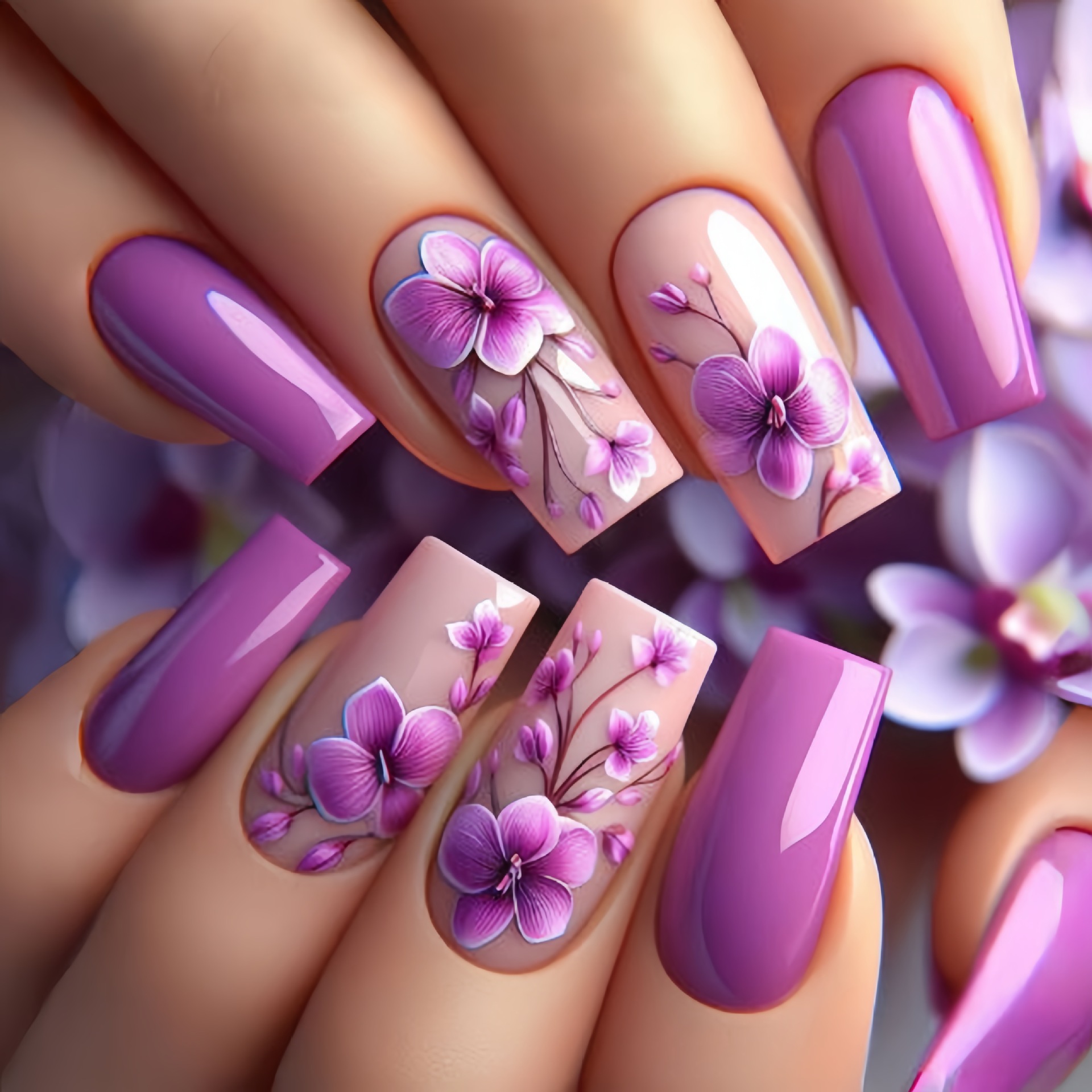 24 stks/set Middellange nepnag - Nail Art Press On recensie en prijs