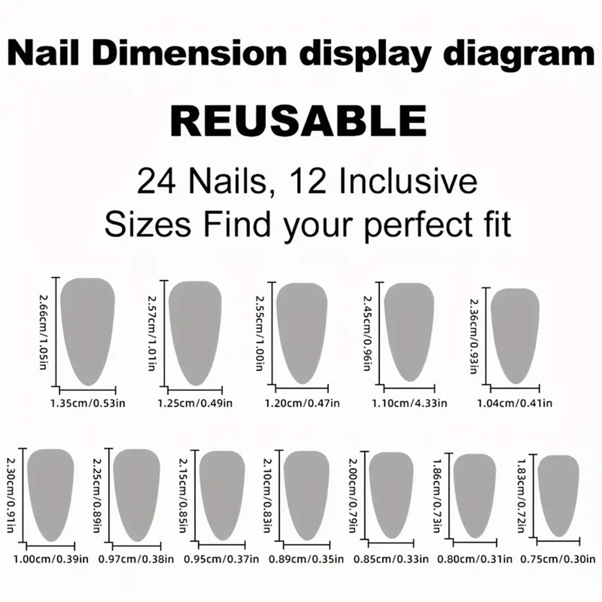 24 stuks medium amandelvormige - Nail Art Press On recensie en prijs