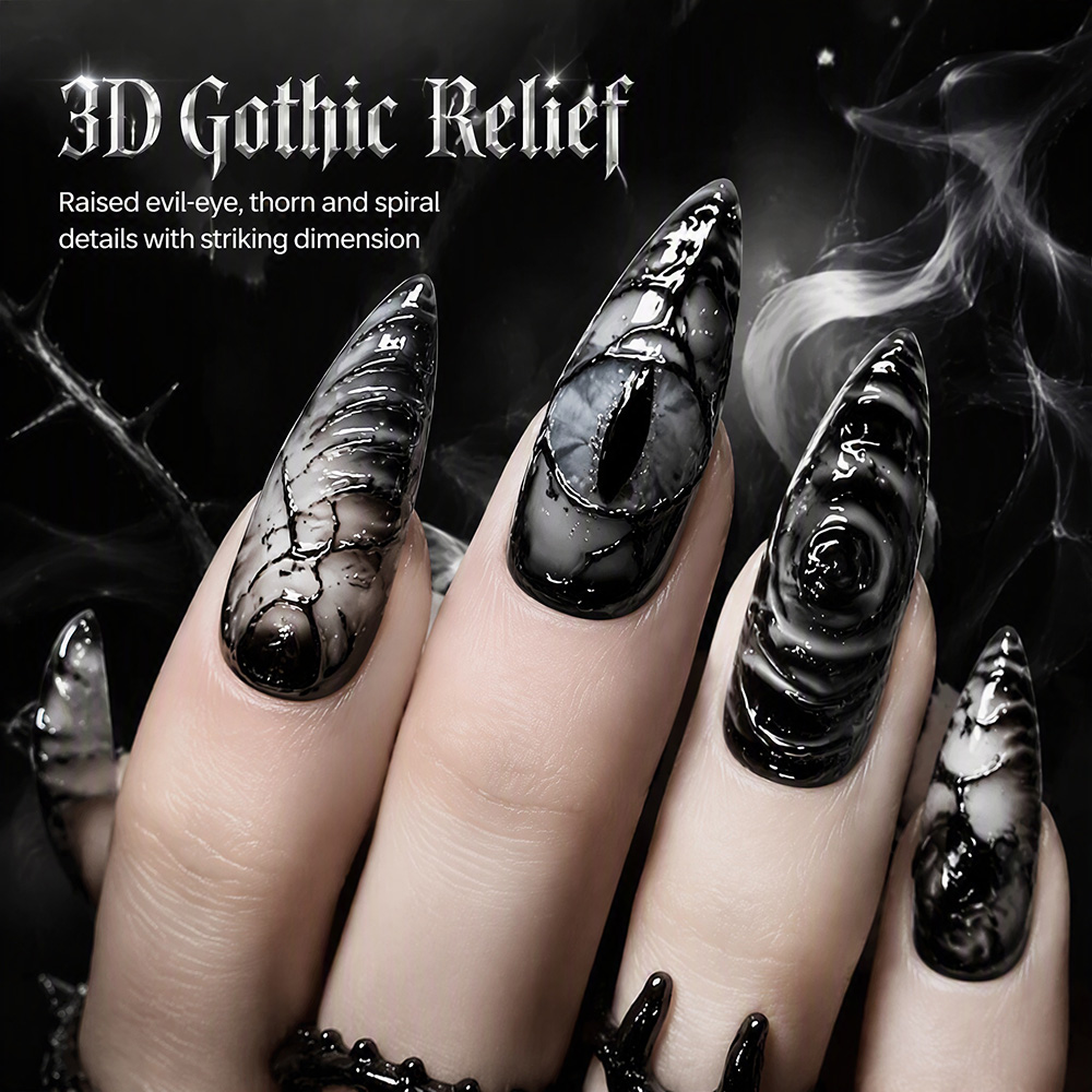 Stiletto Gothic Press-on Nagel - Nail Art Press On recensie en prijs