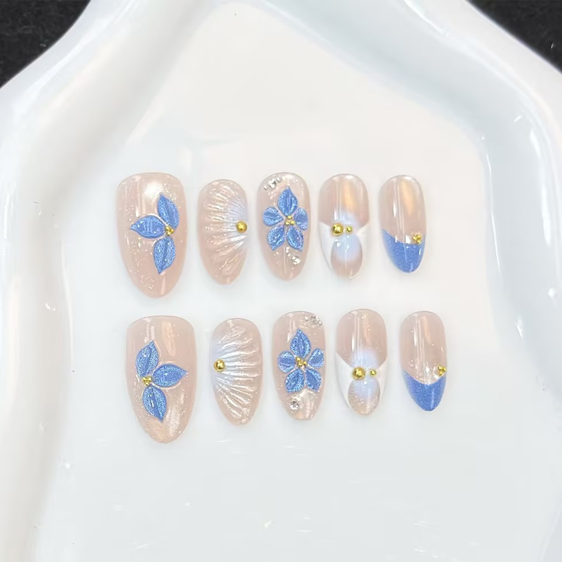 10 stuks nieuwe roze, blauwe e - Nail Art Pink recensie en prijs