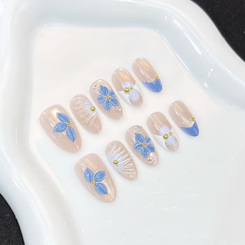 10 stuks nieuwe roze, blauwe e - Nail Art Pink recensie en prijs