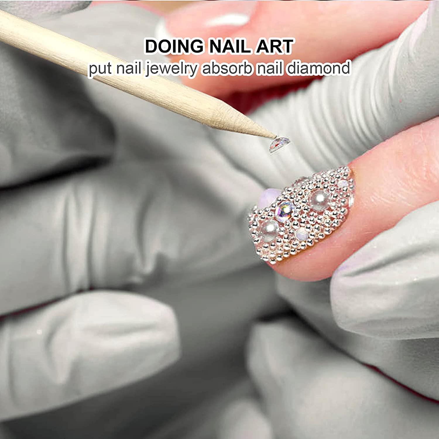 100/50 Stuks Oranje Houten Nag - Nail Art Orange recensie en prijs